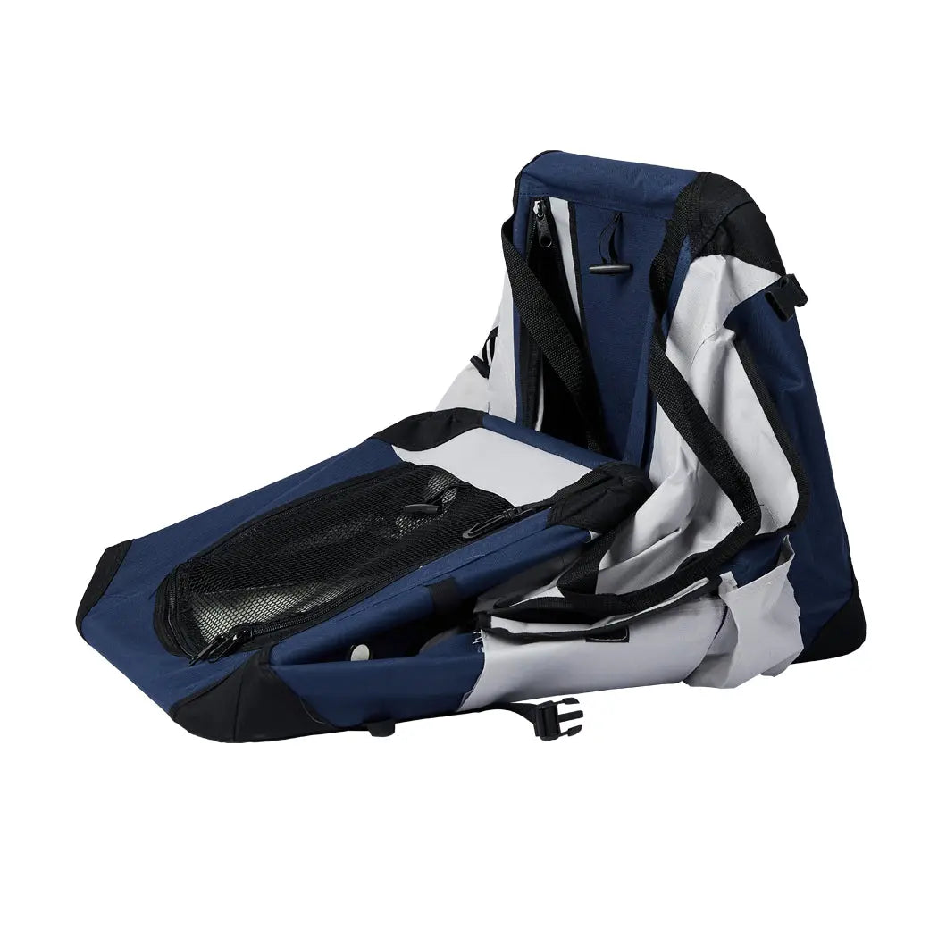 Spacious Pet Carrier Bag for dogs and puppies, featuring a ventilated canopy and durable design, perfect for outdoor travel.