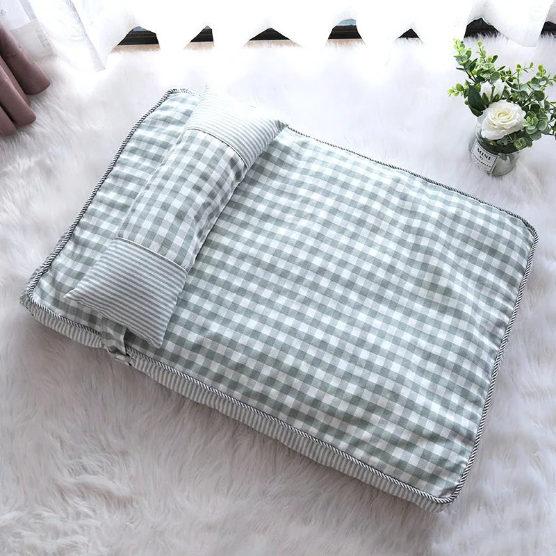 Cozy Pet Dog Bed Soft Lounger designed for dogs and cats, featuring plush PP cotton material and a stylish design.