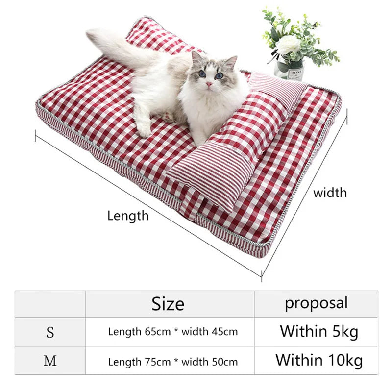 Cozy Pet Dog Bed Soft Lounger designed for dogs and cats, featuring plush PP cotton material and a stylish design.