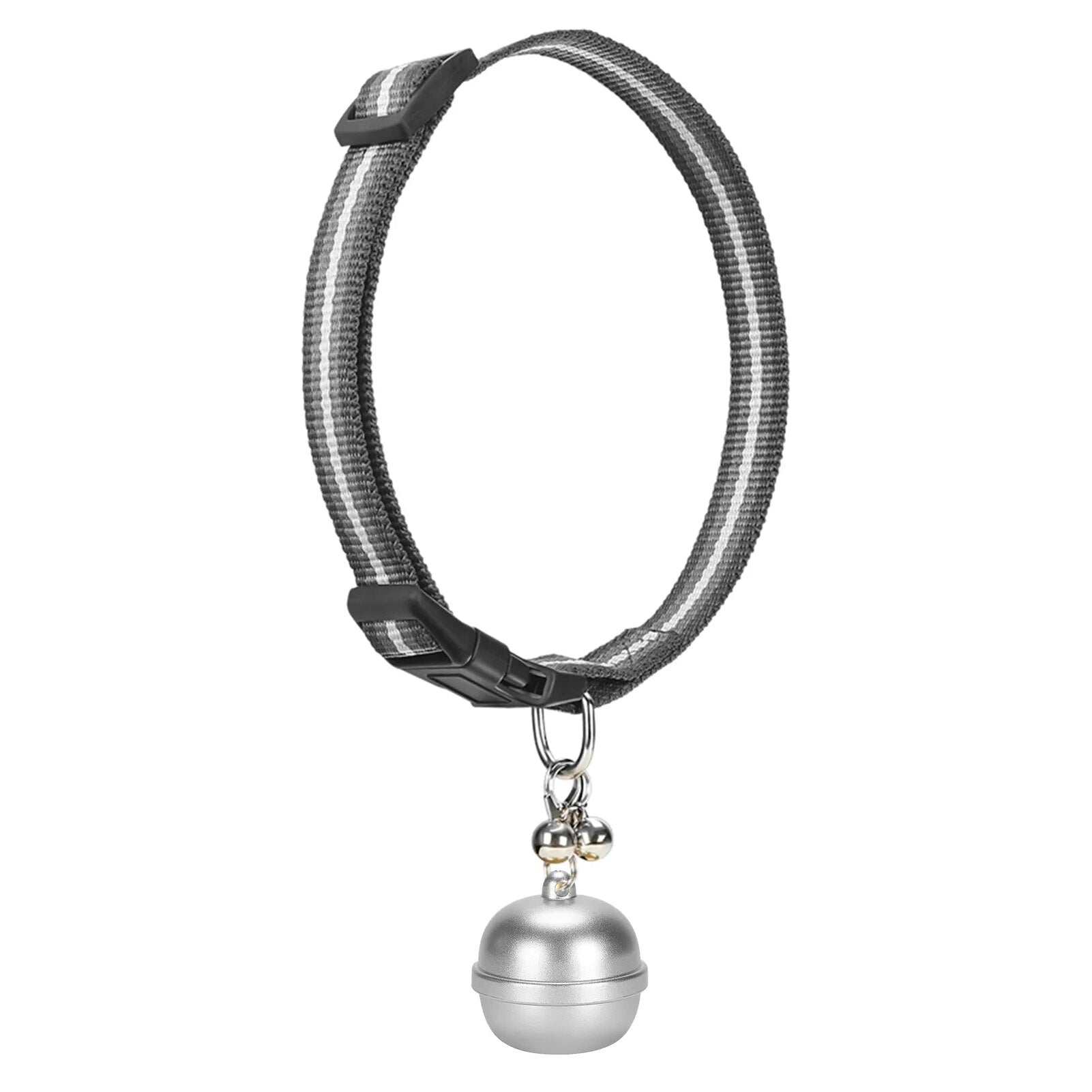 Pet Dog GPS Tracker Locator Bell in gold color, showcasing its compact design and waterproof features.