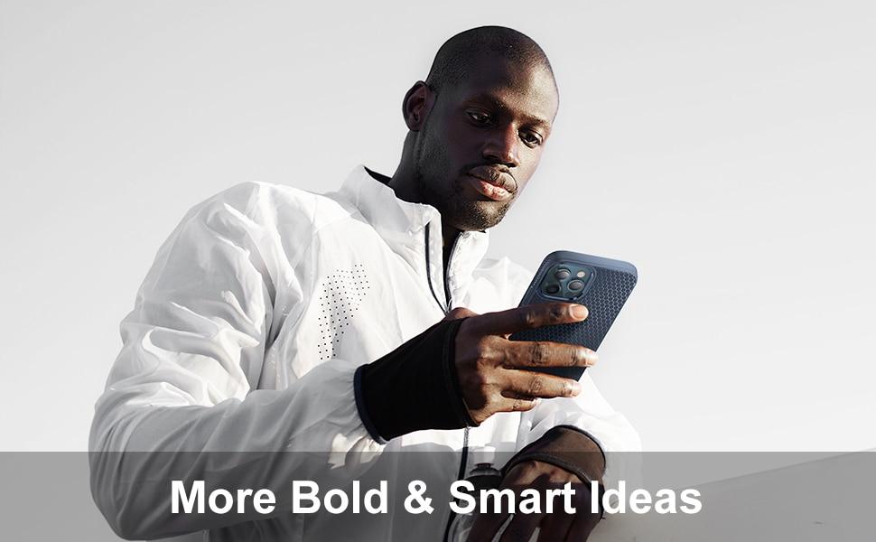 Slim soft TPU matte phone case for iPhone 12/12 Pro, showcasing its shockproof design and precise cutouts.