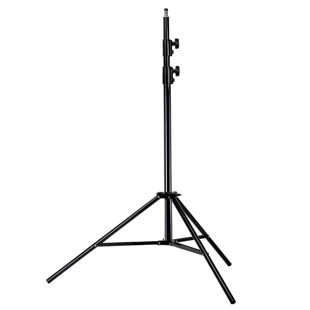 Photo Studio Pro 9 feet aluminum alloy light stand with heavy-duty metal clamp holder for reflectors, ideal for photography lighting setups.
