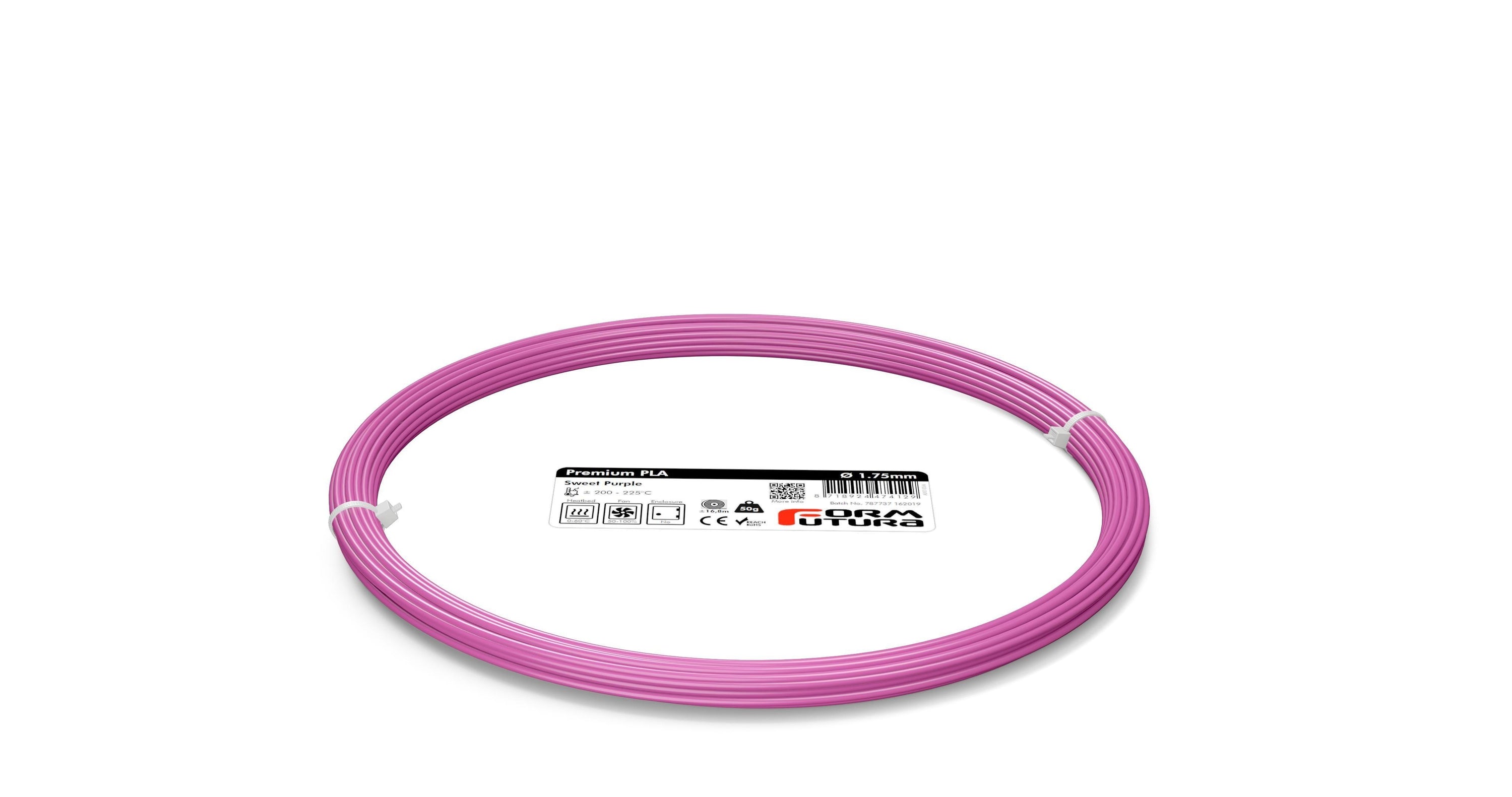 FormFutura Premium PLA filament spools in various colors, showcasing its high quality and eco-friendly properties.