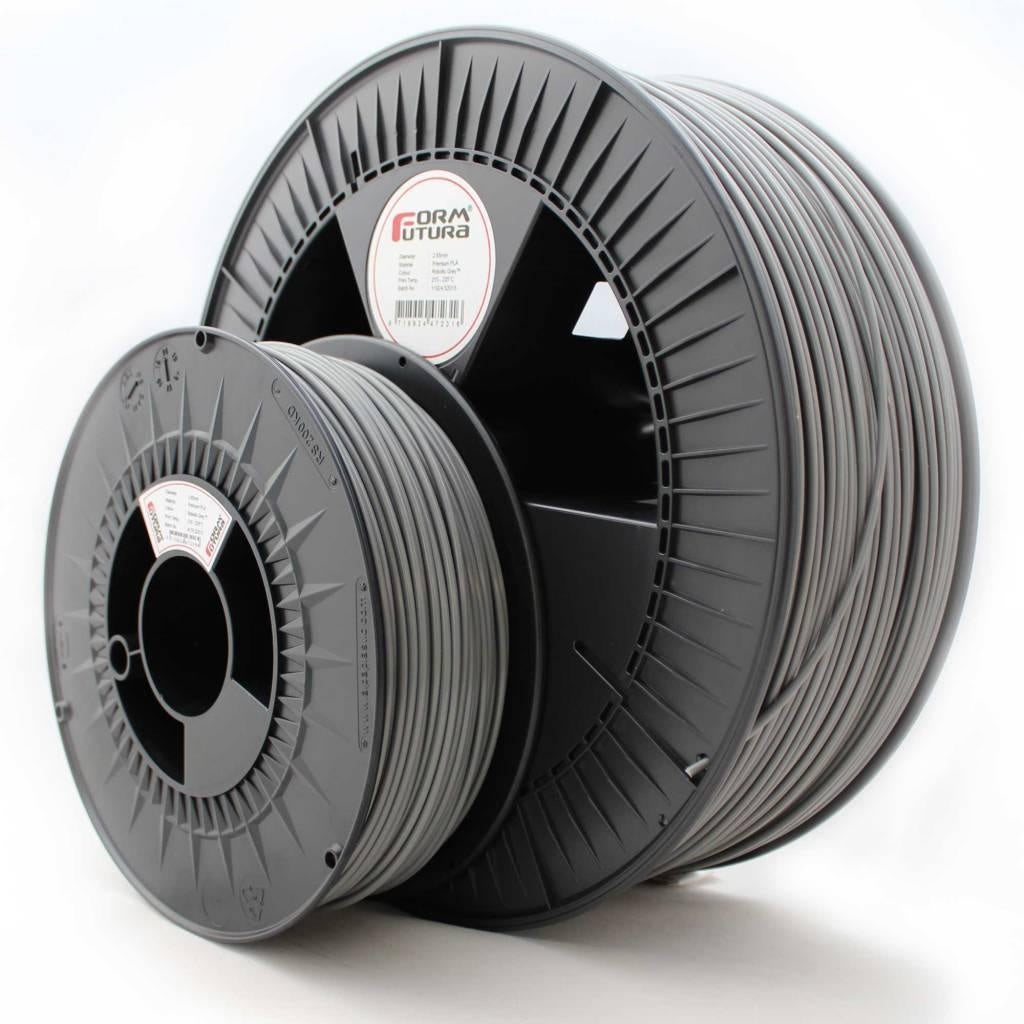 FormFutura Premium PLA filament spools in various colors, showcasing its high quality and eco-friendly properties.
