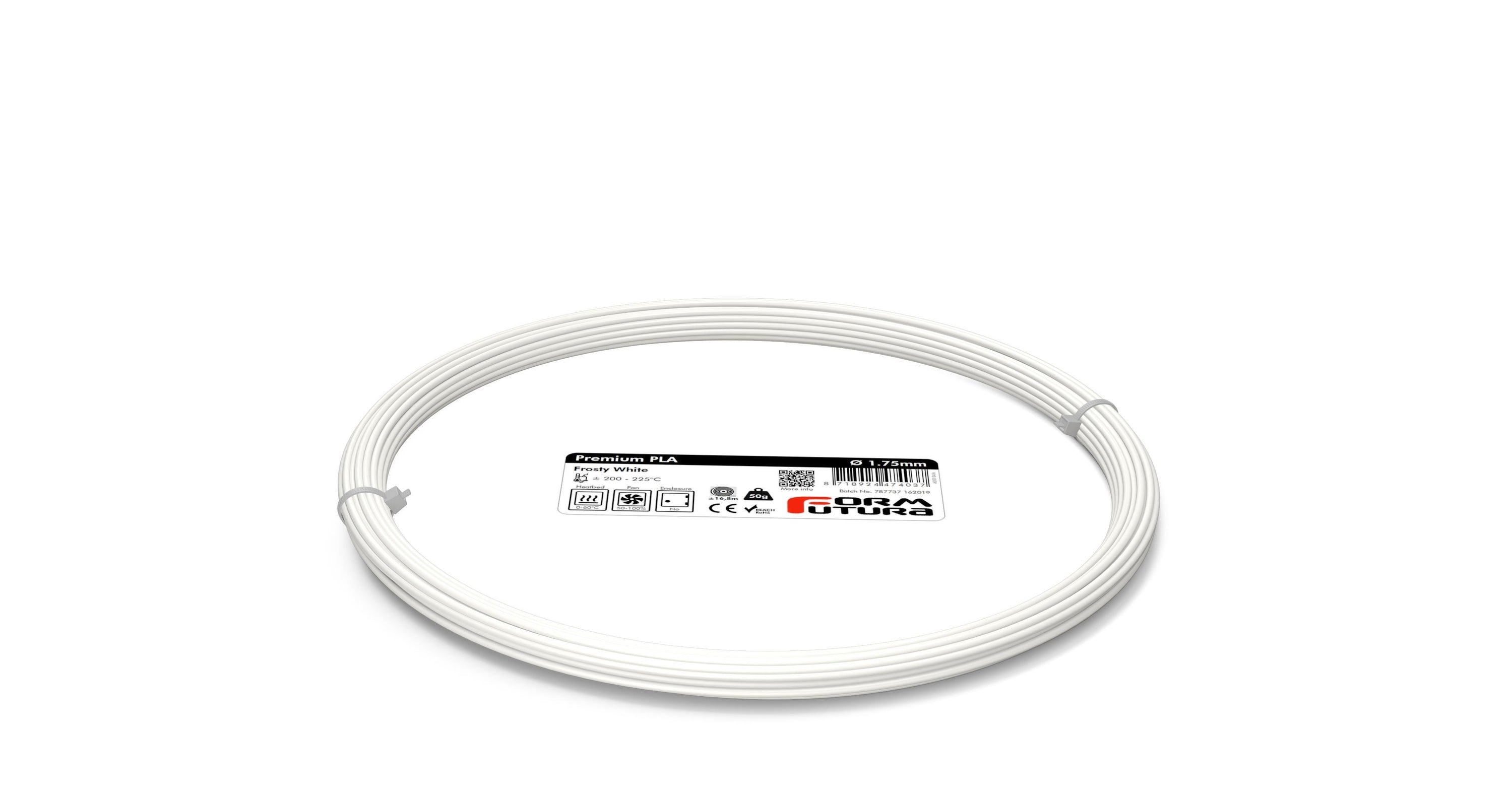 FormFutura Premium PLA filament spools in various colors, showcasing its high quality and eco-friendly properties.