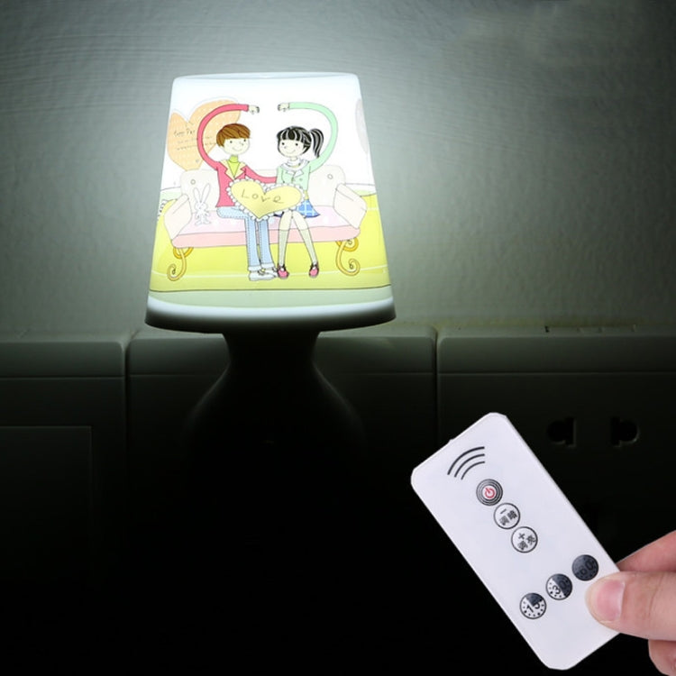 A cup-shaped night light designed for girls' bedrooms, featuring a remote control and adjustable brightness levels.