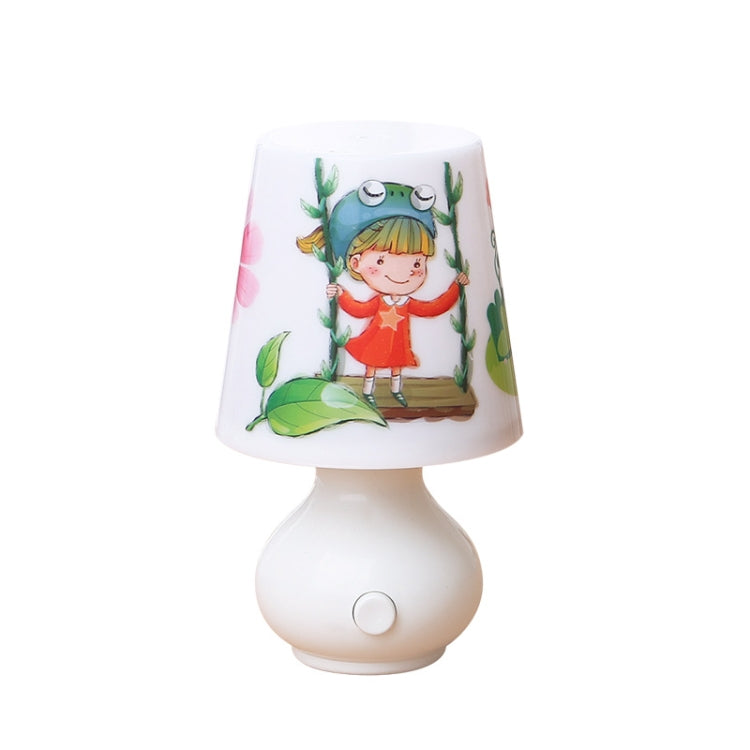 A cup-shaped night light designed for girls' bedrooms, featuring a remote control and adjustable brightness levels.