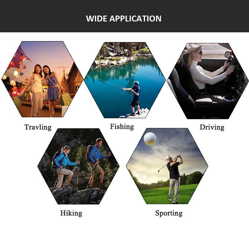 A pair of stylish polarized sunglasses with a multi-colored frame, designed for cycling and outdoor activities, featuring UV400 protection.