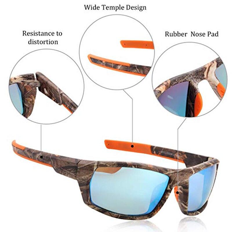 A pair of stylish polarized sunglasses with a multi-colored frame, designed for cycling and outdoor activities, featuring UV400 protection.