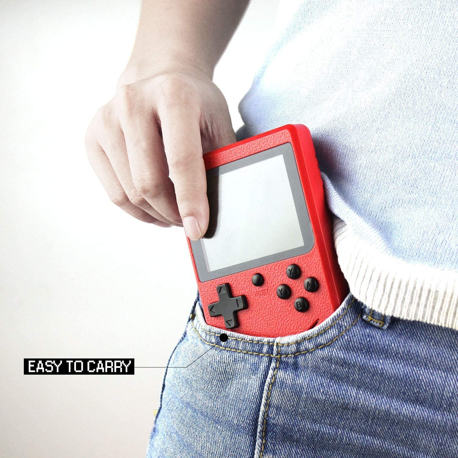 Portable Game Pad featuring 400 classic games, lightweight design, and additional player controller.