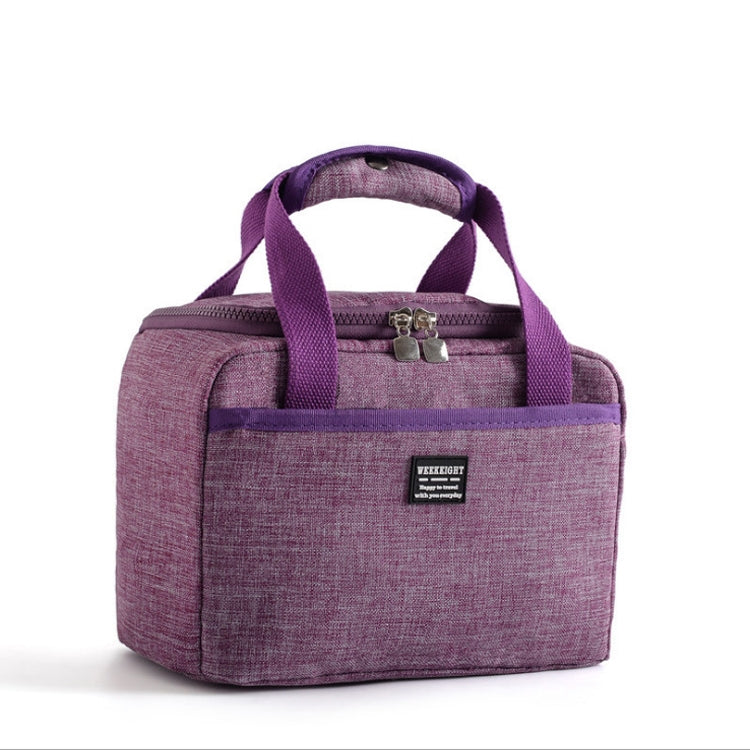 Portable Thermal Insulated Lunch Bag in stylish design, made of durable cationic Oxford cloth with waterproof features.