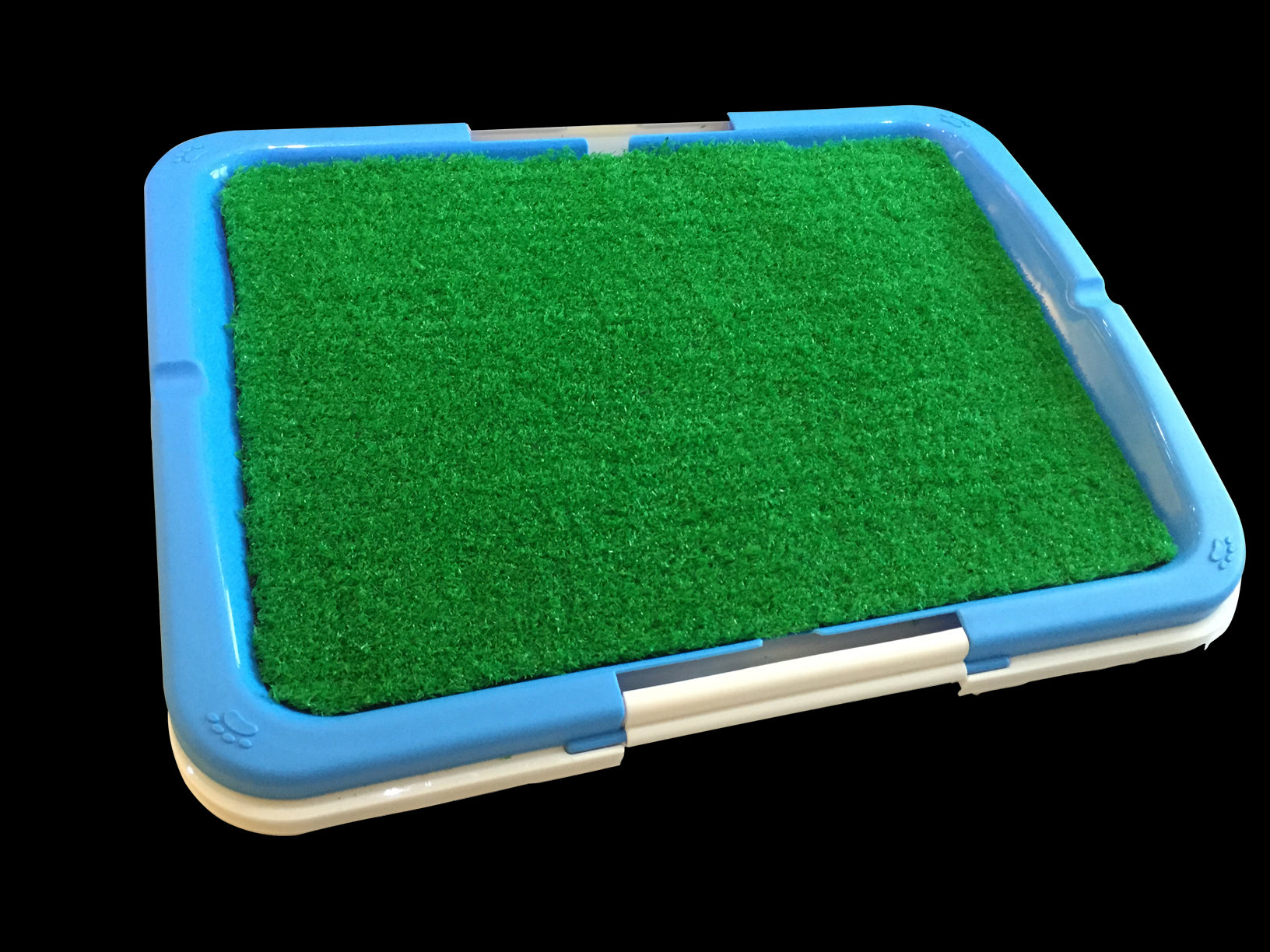 Portable Puppy Pet Toilet with artificial grass surface and shallow tray for easy cleanup, designed for indoor use.