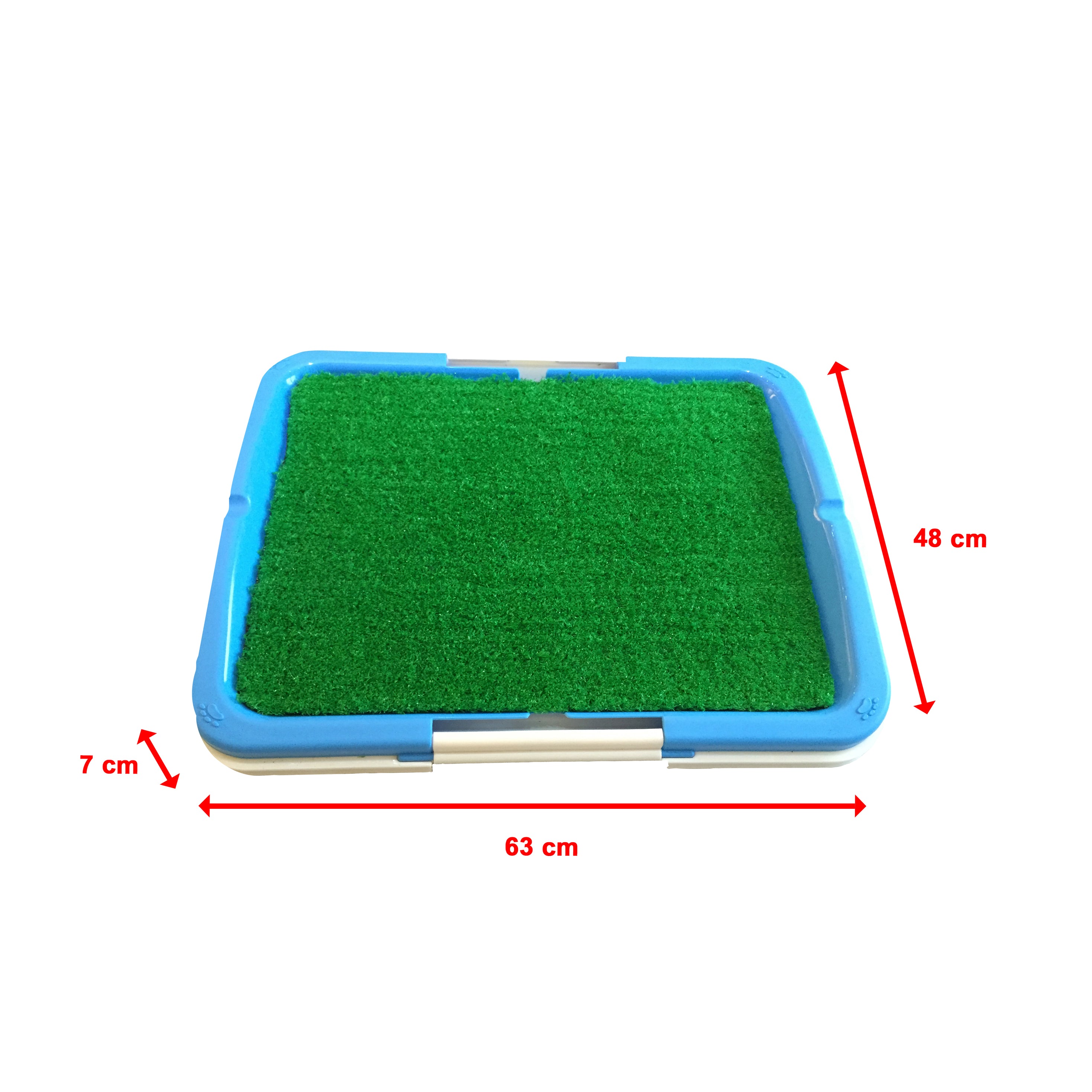 Portable Puppy Pet Toilet with artificial grass surface and shallow tray for easy cleanup, designed for indoor use.