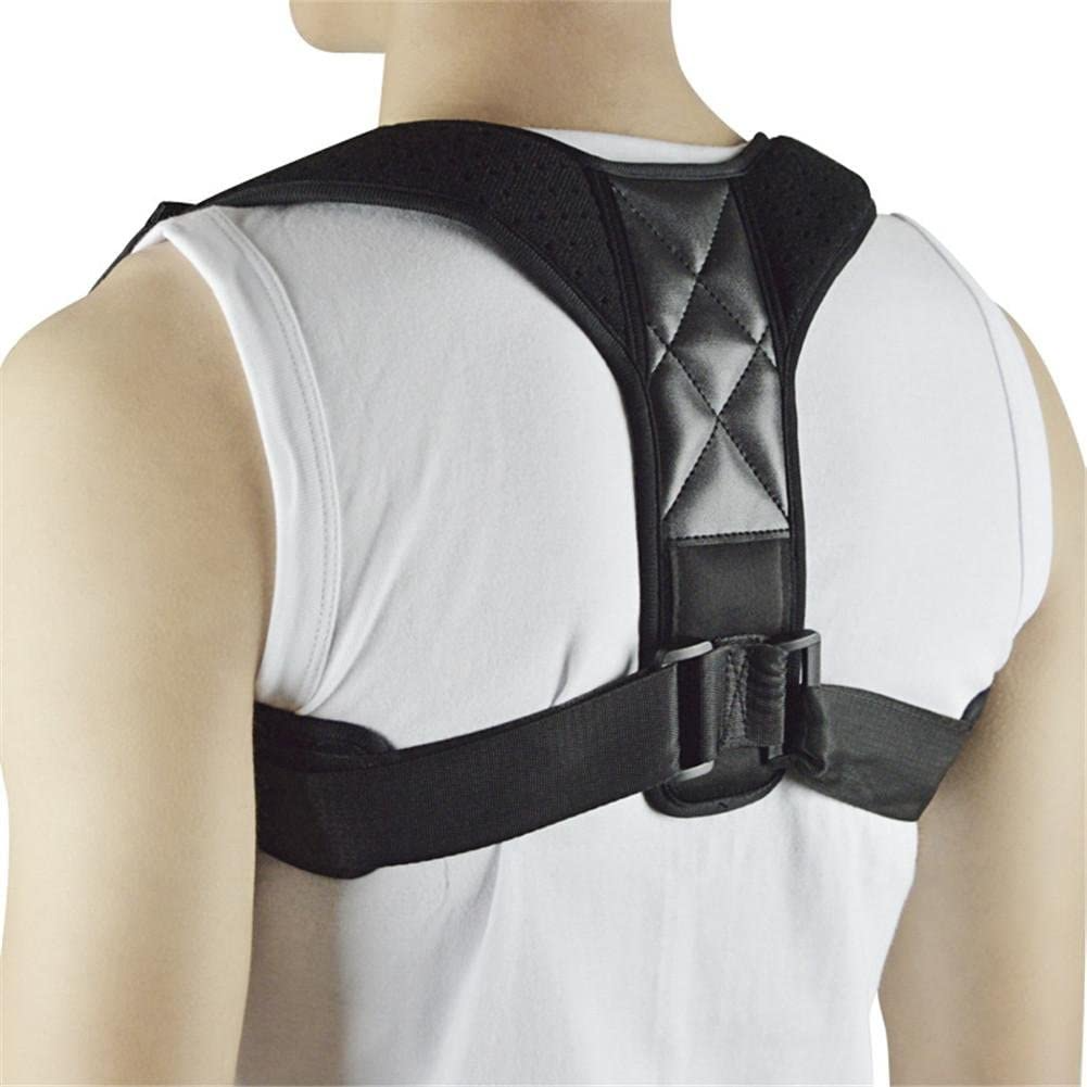Posture Corrector Adjustable Back Brace Shoulder Support Clavicle Belt displayed on a neutral background, showcasing its adjustable straps and breathable material.