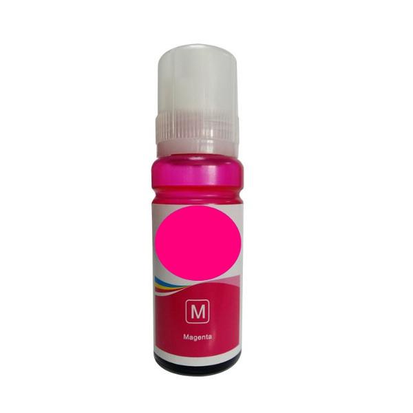 Premium Compatible Magenta Refill Bottle for T502 cartridges, showcasing vibrant magenta ink in a sleek bottle design.