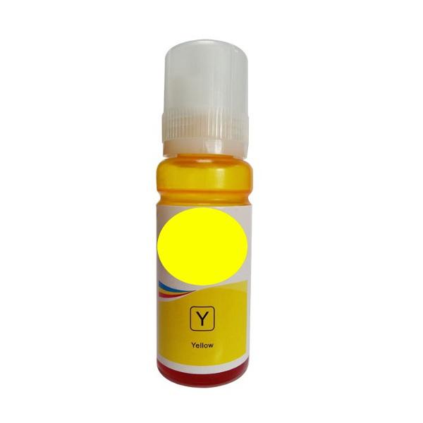 Premium Compatible Yellow Refill Bottle designed for T502 cartridges, featuring a sleek design and vibrant yellow ink.