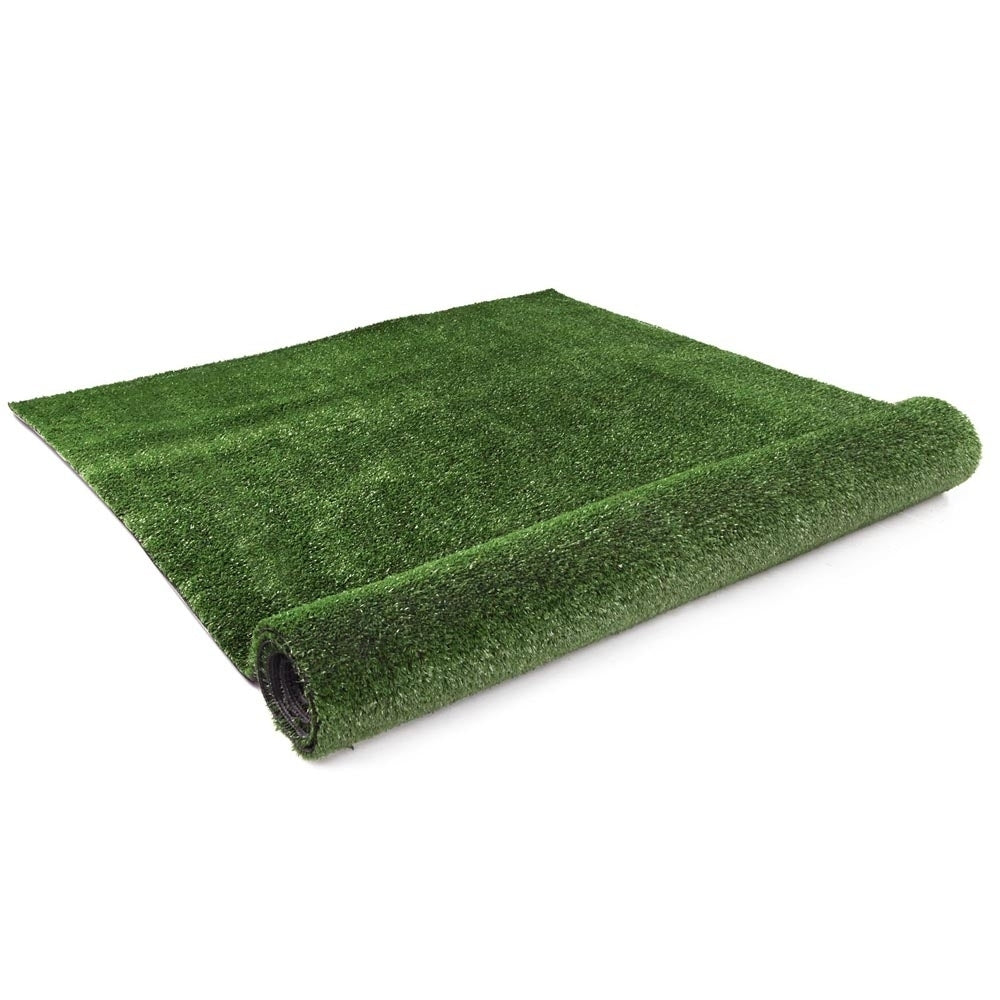 Primeturf 2x10m Synthetic Artificial Grass roll showcasing its lush olive green color and realistic texture, ideal for various outdoor applications.