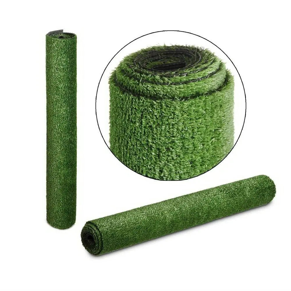 Primeturf Synthetic Artificial Grass in olive green, showcasing its realistic texture and vibrant color, ideal for outdoor landscaping.