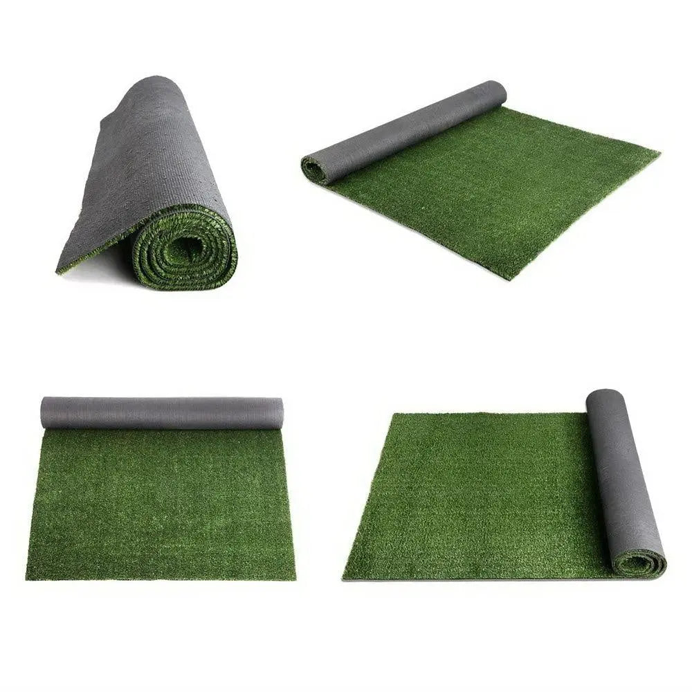 Primeturf Synthetic Artificial Grass in olive green, showcasing its realistic texture and vibrant color, ideal for outdoor landscaping.
