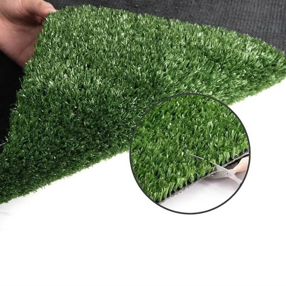Primeturf Synthetic Artificial Grass in olive green, showcasing its realistic texture and vibrant color, ideal for outdoor landscaping.