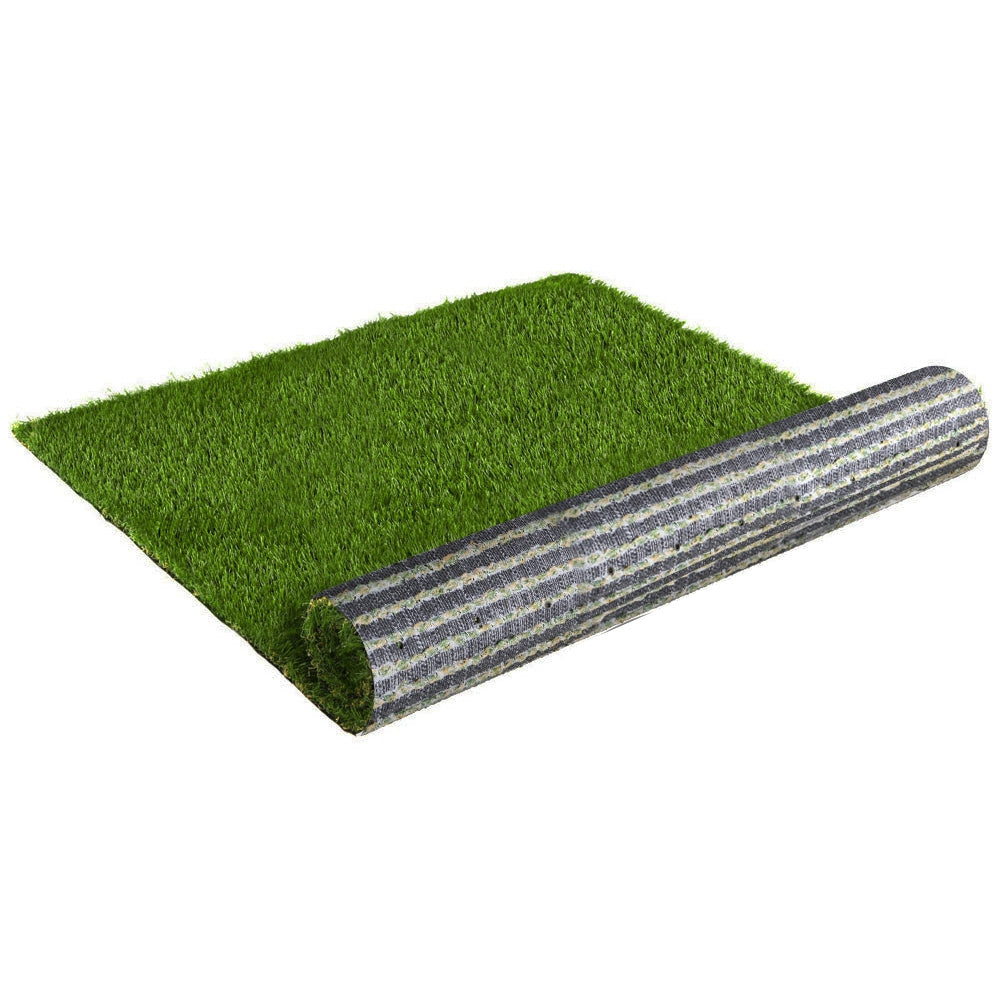 Primeturf Synthetic Artificial Grass roll, showcasing lush green color and realistic texture, ideal for lawns and outdoor spaces.