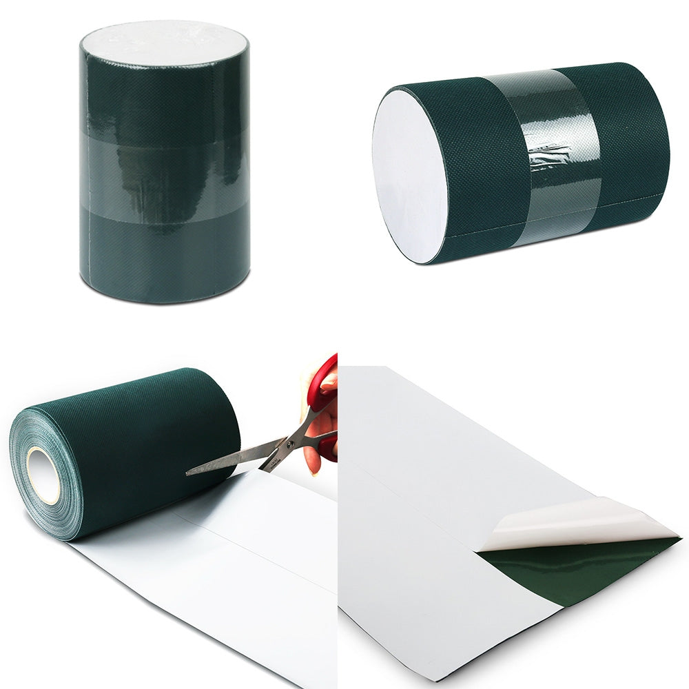Primeturf Synthetic Grass Artificial Self Adhesive Tape roll, showcasing its non-woven fabric and self-adhesive backing, ideal for turf installation.