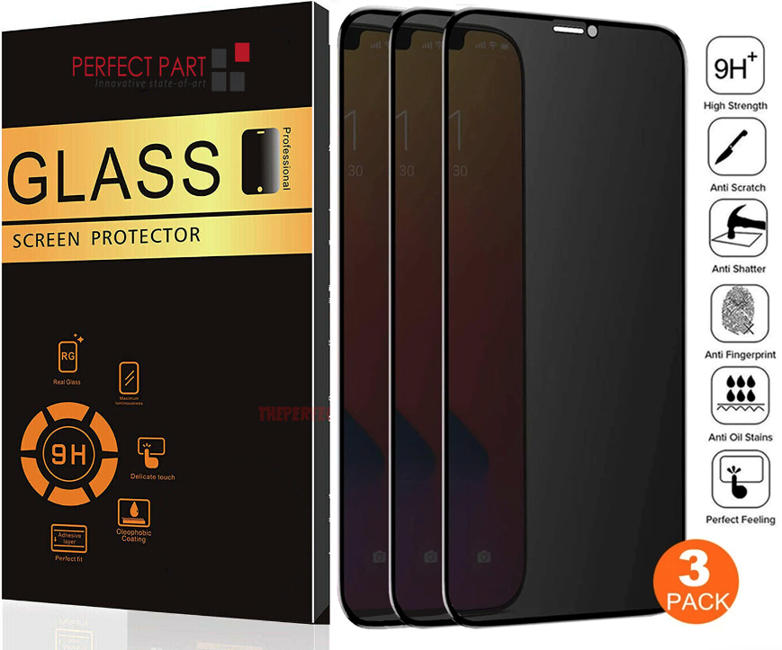 Privacy Screen Protector Tempered Glass for iPhone models 11 to 15, showcasing its sleek design and protective features.