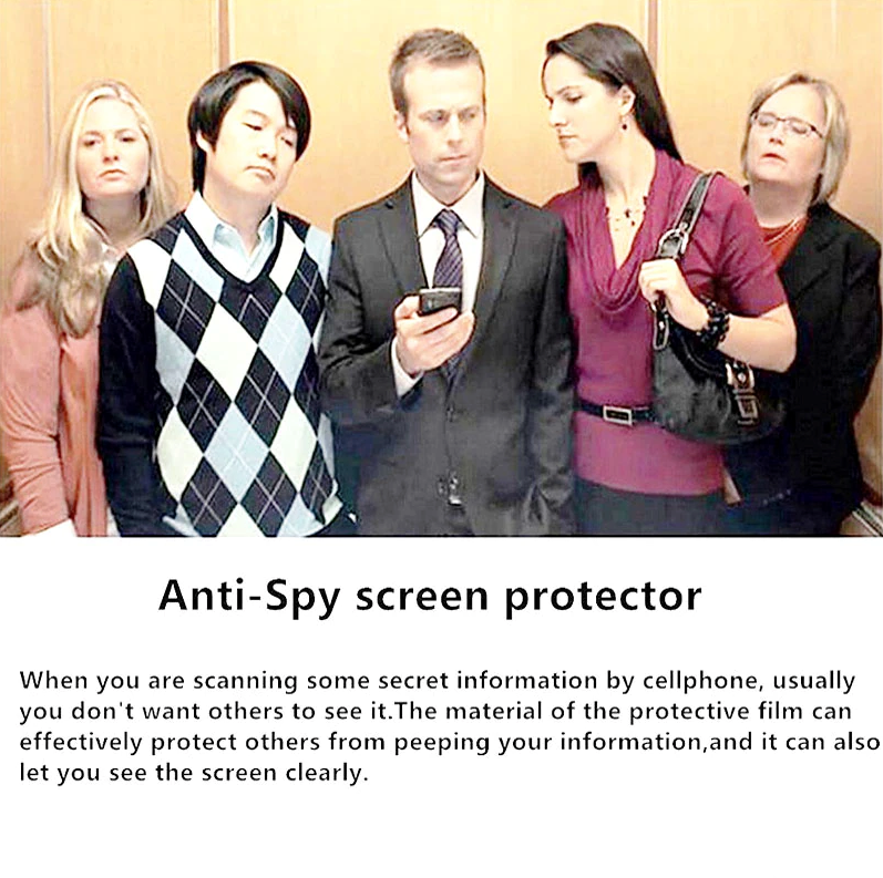 Privacy Screen Protector Tempered Glass for iPhone models 11 to 15, showcasing its sleek design and protective features.