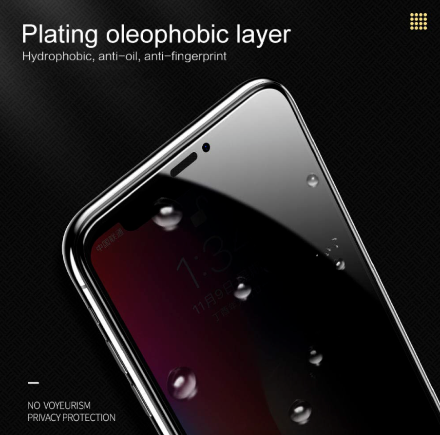 Privacy Screen Protector Tempered Glass for iPhone models 11 to 15, showcasing its sleek design and protective features.