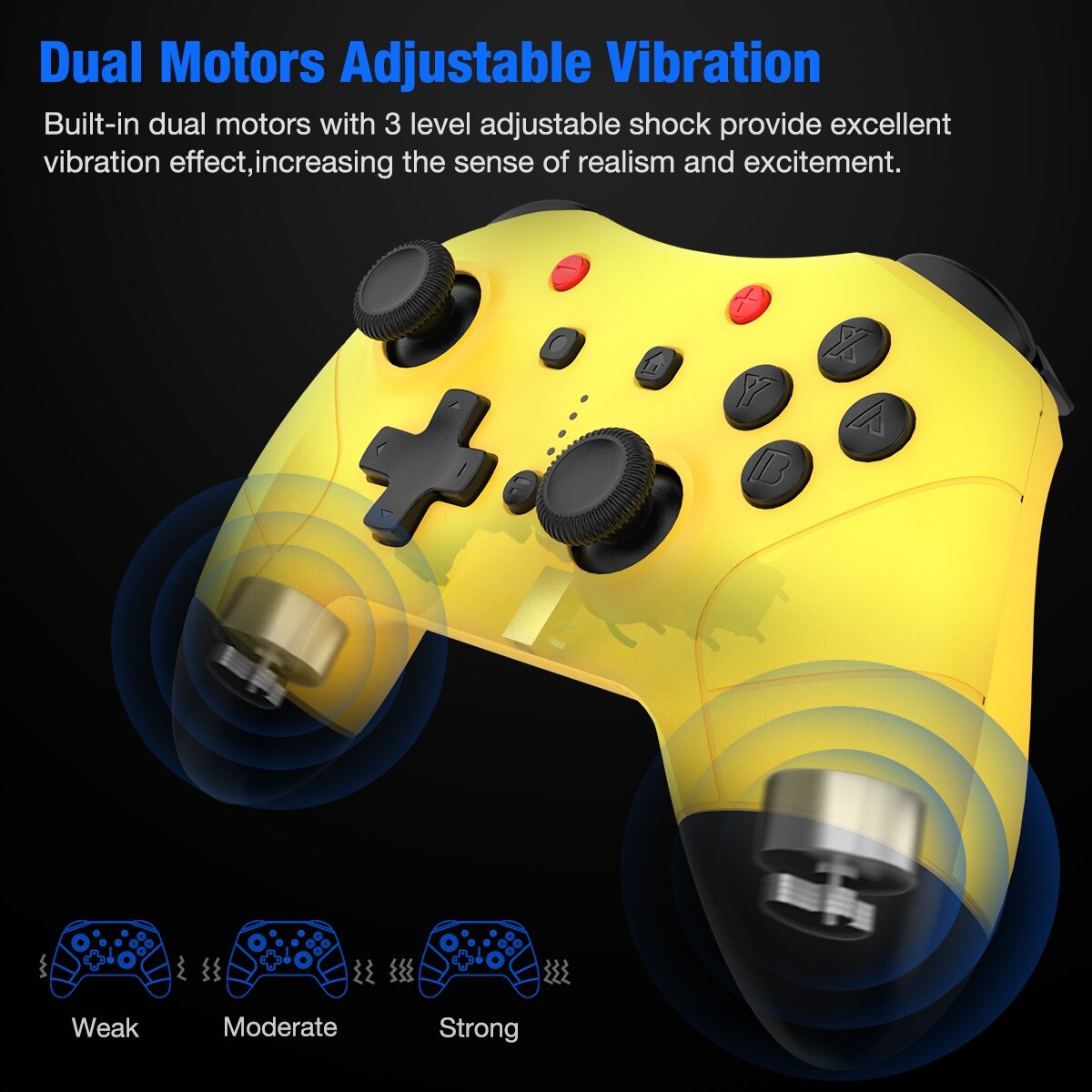 Pro Controllers for Nintendo Switch/Switch Lite, featuring ergonomic design and wireless connectivity for enhanced gaming experience.