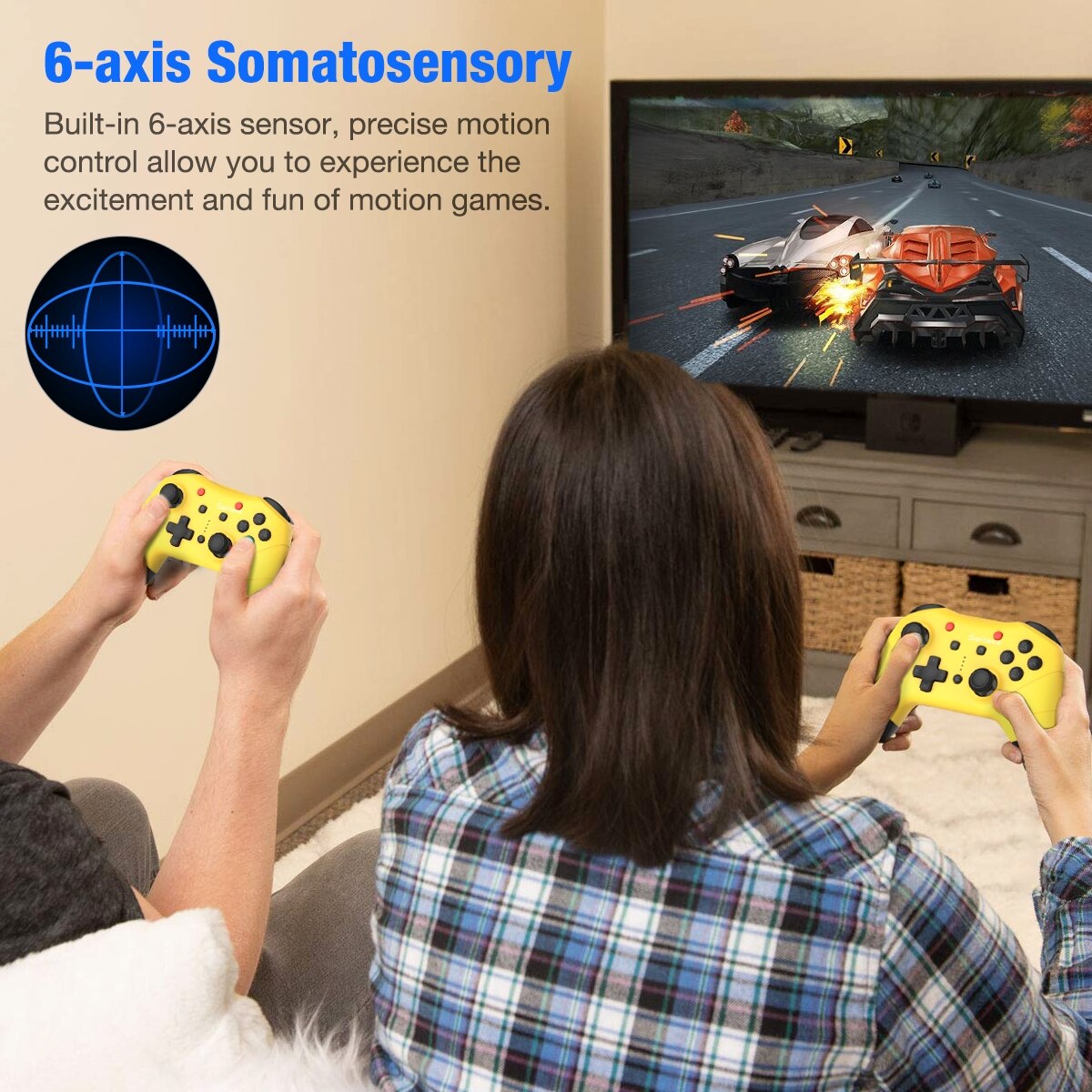 Pro Controllers for Nintendo Switch/Switch Lite, featuring ergonomic design and wireless connectivity for enhanced gaming experience.