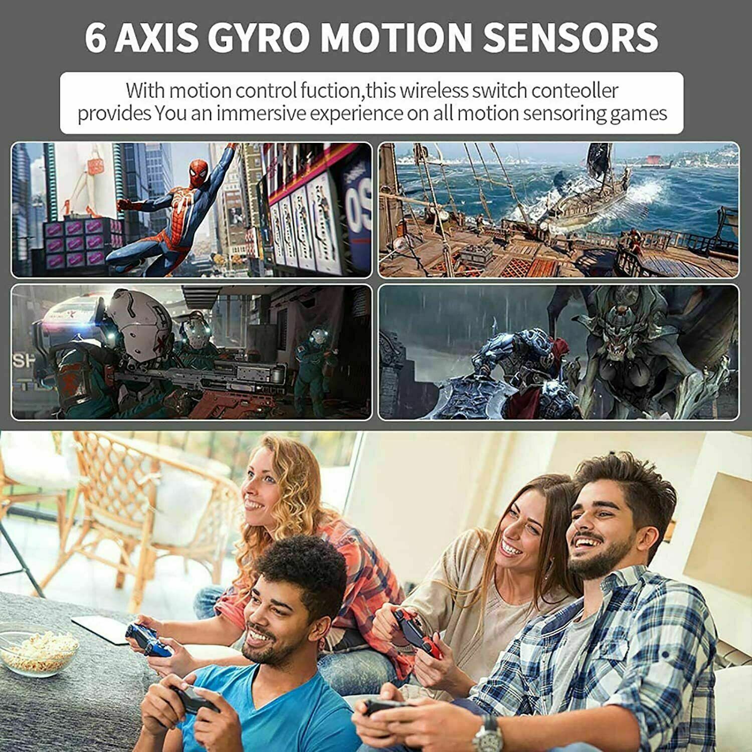 Pro Wireless Game Controller Gamepad Joystick Remote designed for Nintendo Switch and Switch Lite, featuring ergonomic design and customizable buttons.