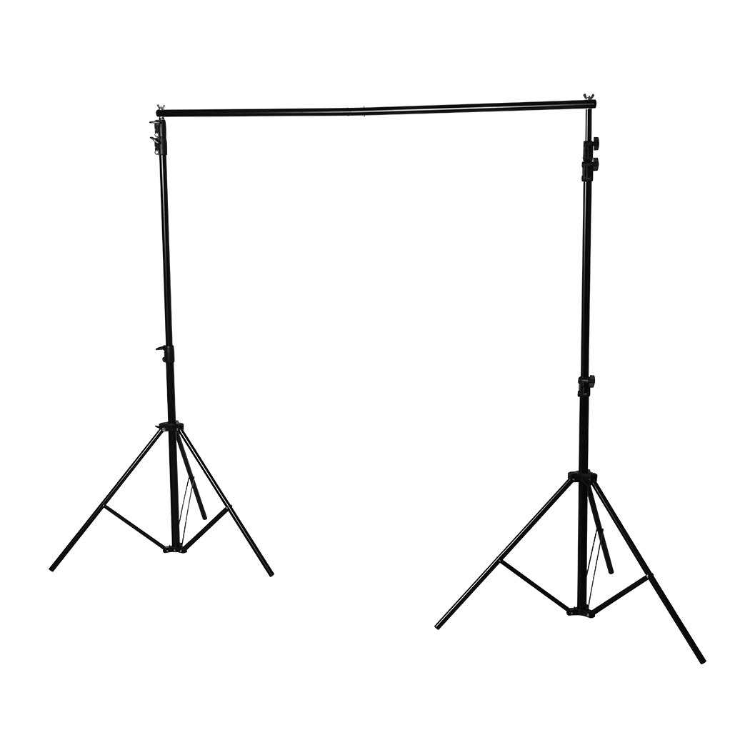 Pro.Studio Backdrop Stand Kit featuring adjustable height, sturdy metal frame, and portable design for photography backgrounds.