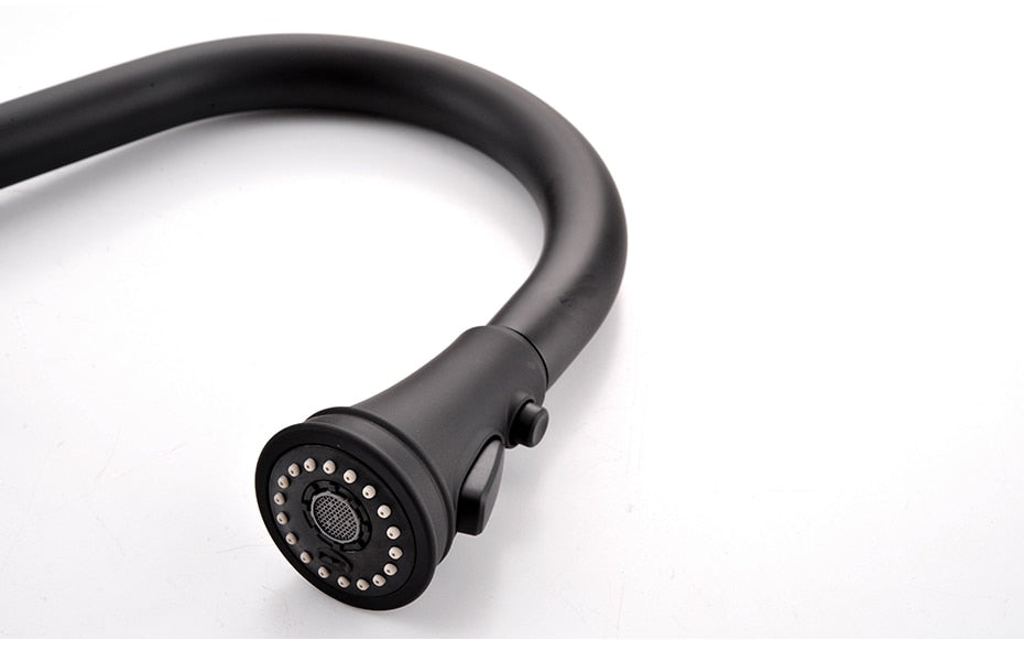 Black kitchen faucet sprayer head