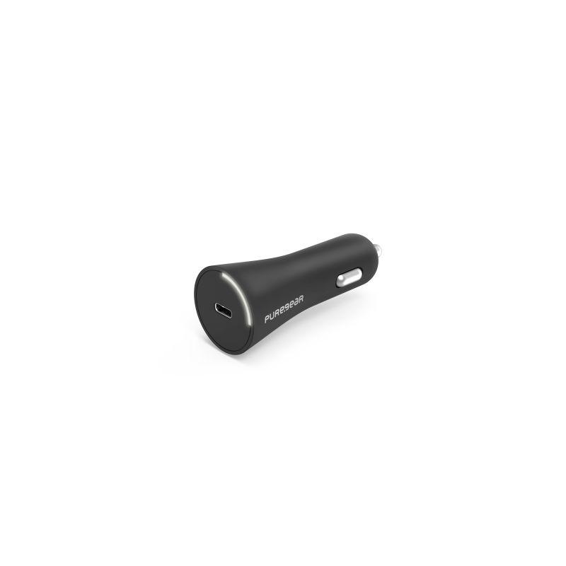 PUREGEAR 15W USBC Car Charger with compact design and USBC port for fast charging.