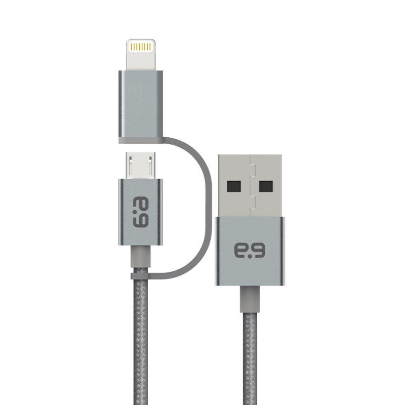 PUREGEAR 2-in-1 M Cable 0.2m, a compact and versatile charging and data transfer cable suitable for various devices.