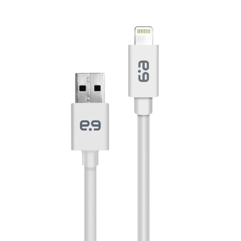 PUREGEAR LTG Cable 1.2m in white color, designed for fast charging and data transfer.