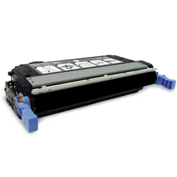 Black Premium Generic Toner Cartridge Q5950A with packaging, designed for high-quality printing.