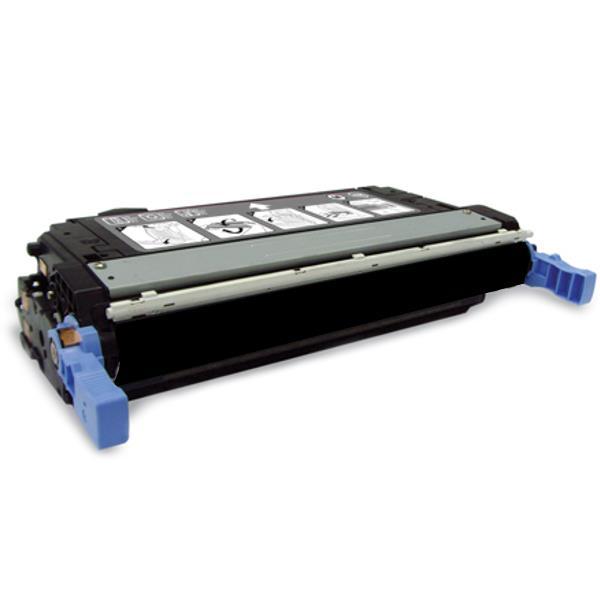 Black Premium Generic Toner Cartridge Q5950A with packaging, designed for high-quality printing.