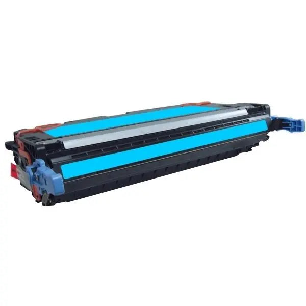 Q7561A Cyan Premium Generic Toner cartridge, vibrant cyan color, remanufactured for high-quality printing.