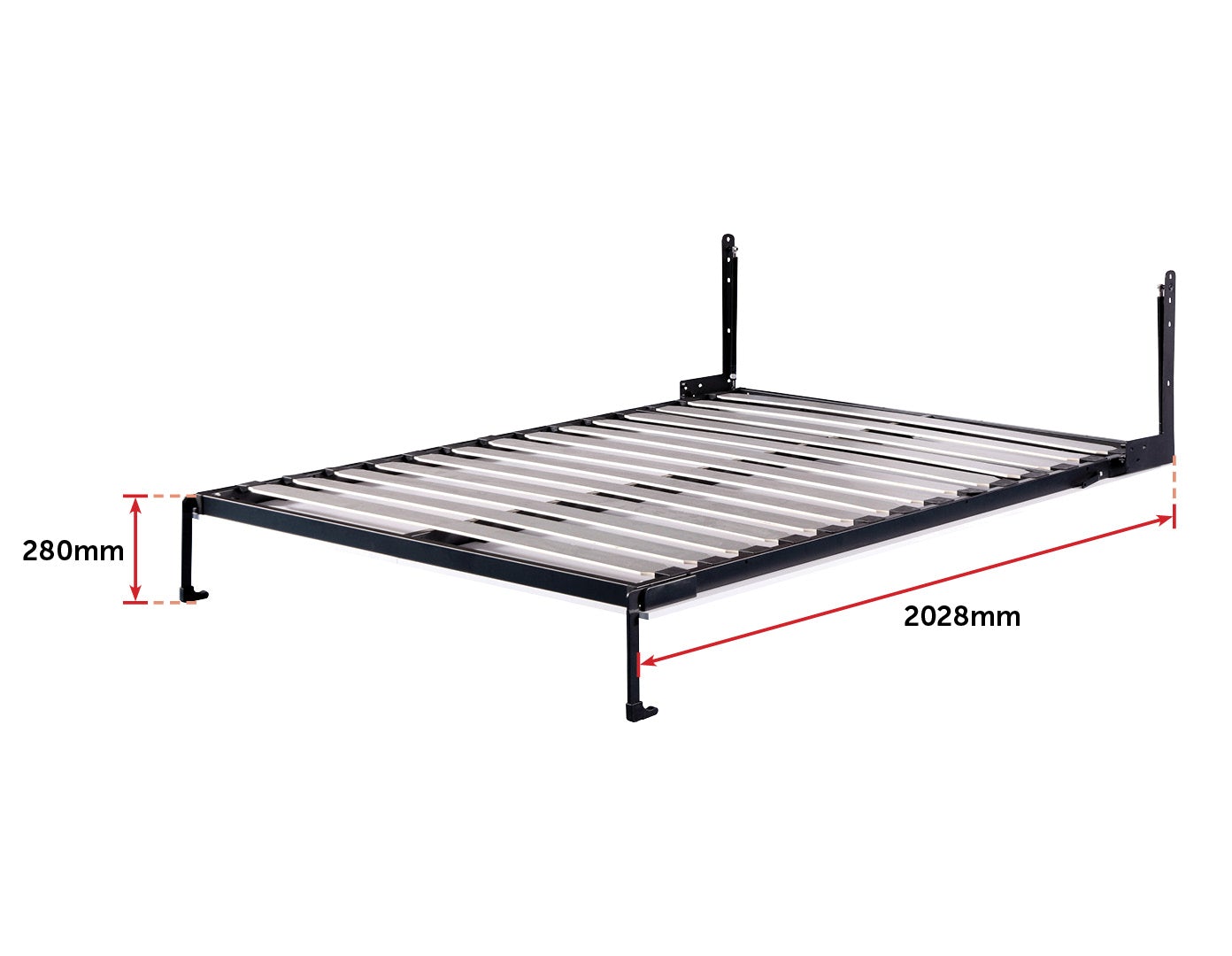 Queen Size Wall Bed Mechanism Hardware Kit Diamond Edition showcasing its sleek design and sturdy steel construction.