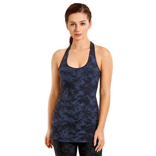 A stylish collection of Racerback Workout Tank Tops for Women in various colors including black, white, pink, and blue violet, showcasing their sleeveless design.