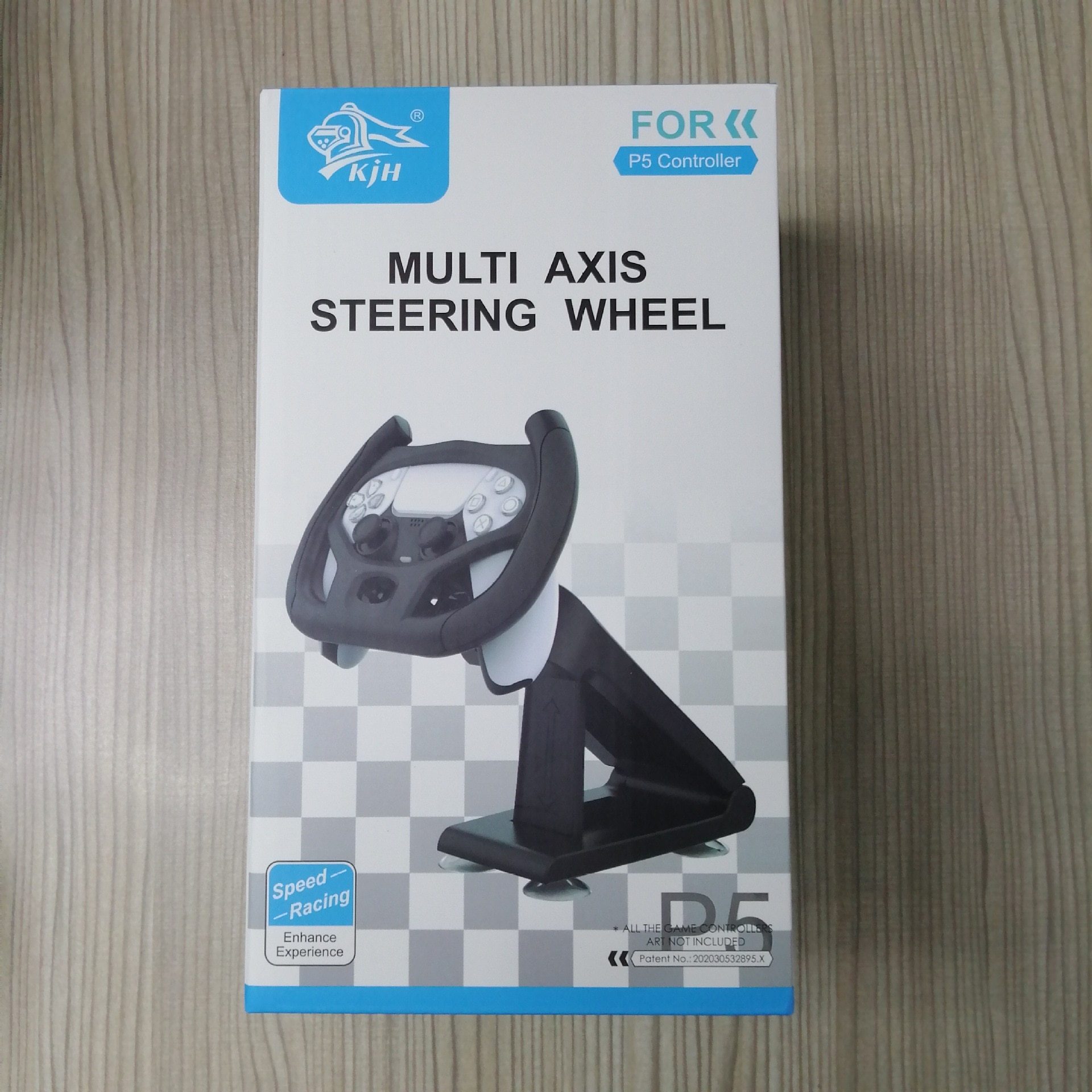 Racing Game Steering Wheel Bracket for PS5, showcasing its sturdy design and compatibility with steering wheels.
