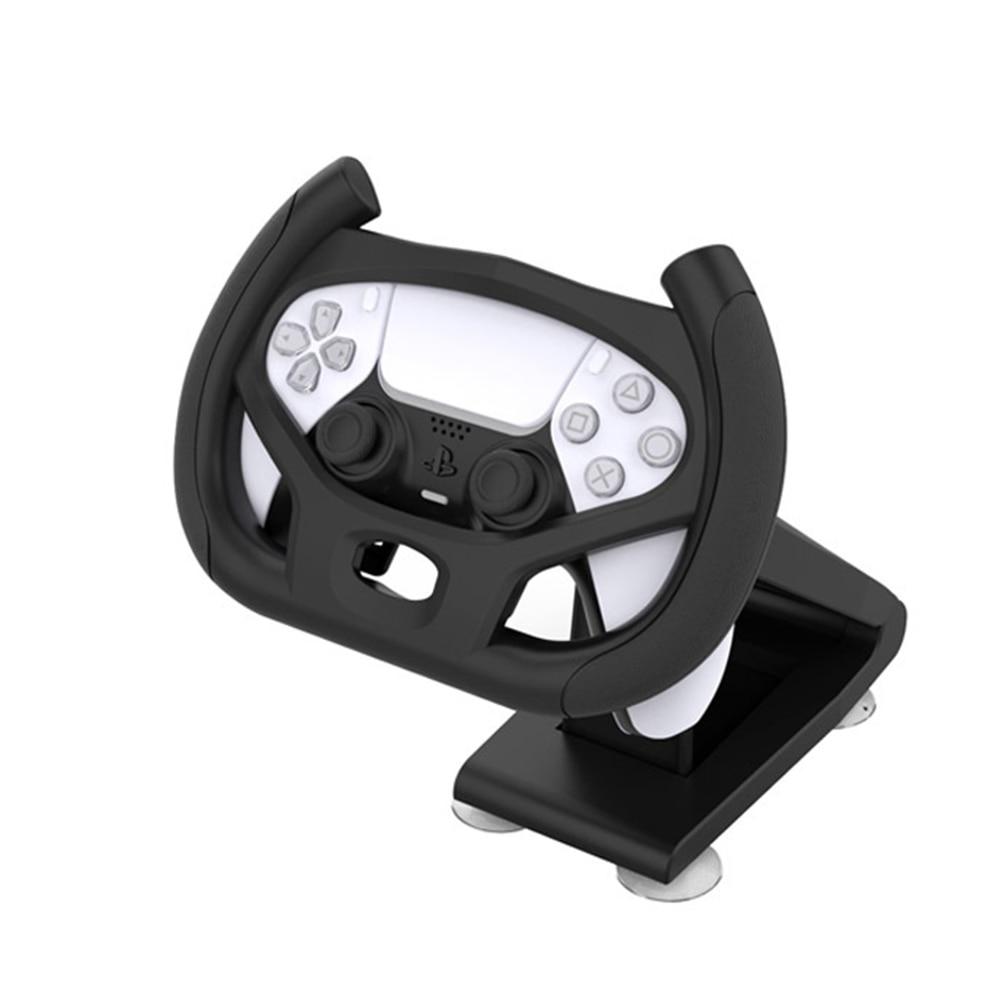 Racing Game Steering Wheel Bracket for PS5, showcasing its sturdy design and compatibility with steering wheels.