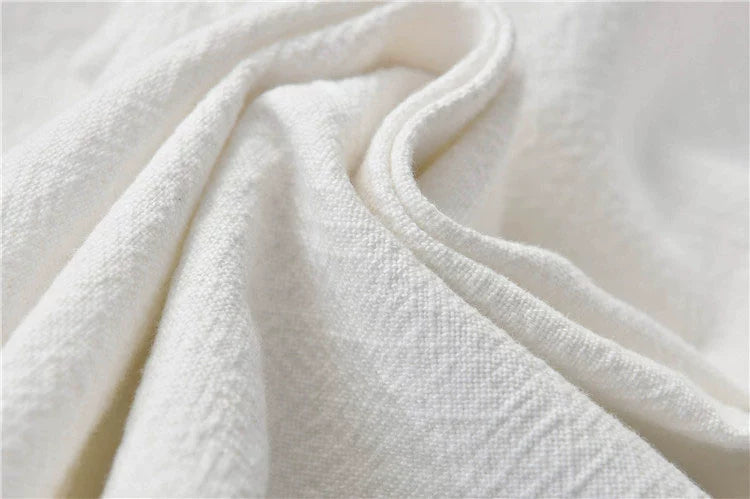 A pair of stylish high waist yoga pants made from soft linen, featuring a retro design suitable for autumn and winter wear.