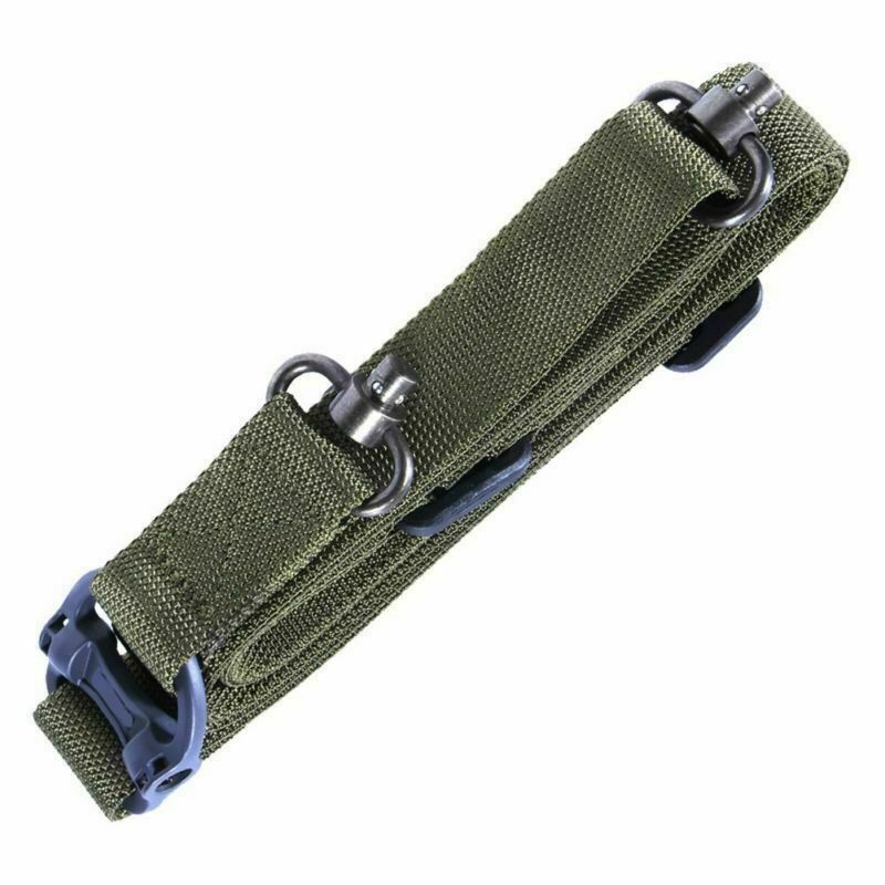 Retro Tactical Adjust Quick Detach QD 1 2 Point Multi Mission 1.2" Rifle Sling in various colors, showcasing its adjustable features and quick-detach design.