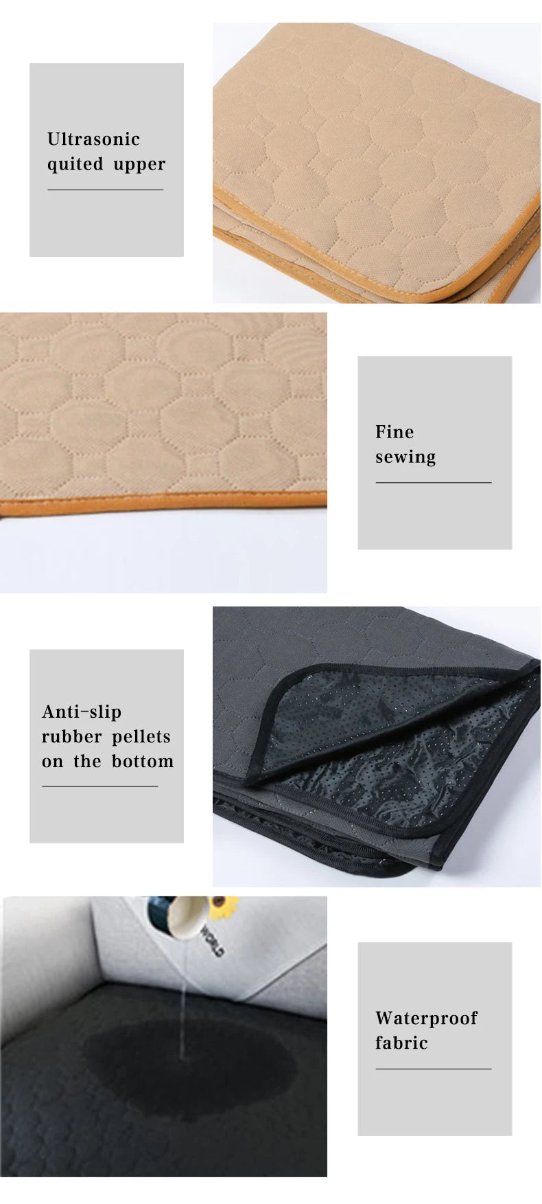 A soft and absorbent reusable pet diaper mat designed for dogs, featuring a non-slip backing and stylish design, perfect for training and comfort.