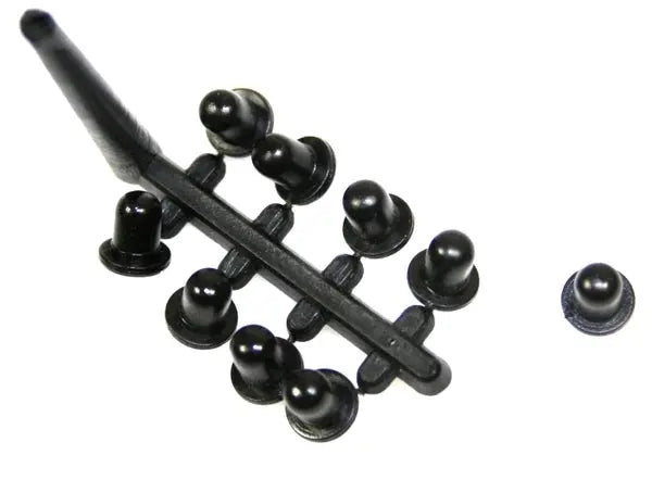 A reusable plug designed for sealing BCI-3, BC-03, PGI-5, and CLI-8 ink cartridges, showcasing its durable and versatile design.