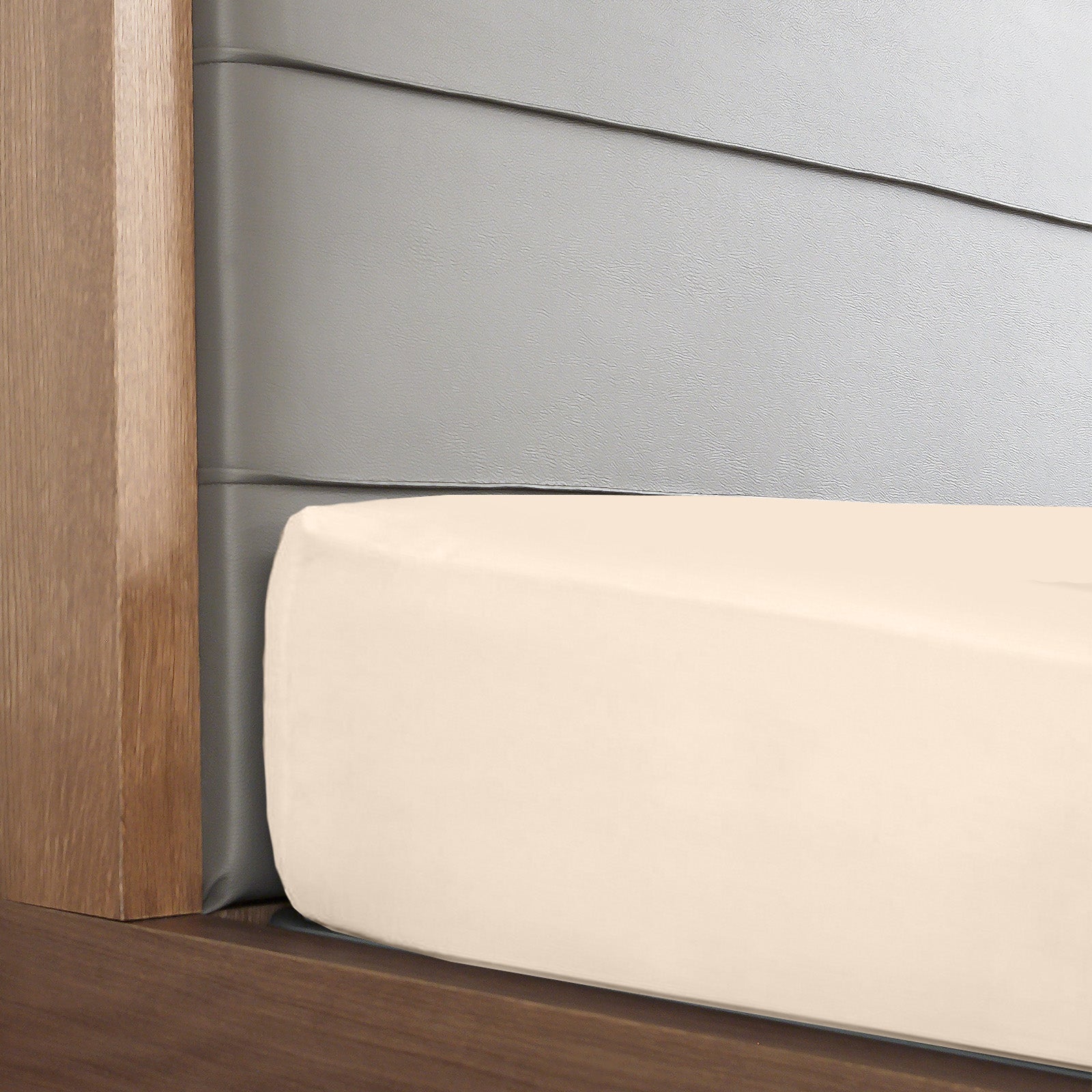 Royal Comfort 1200 Thread Count Fitted Sheet in various colors, showcasing its luxurious texture and quality fabric.