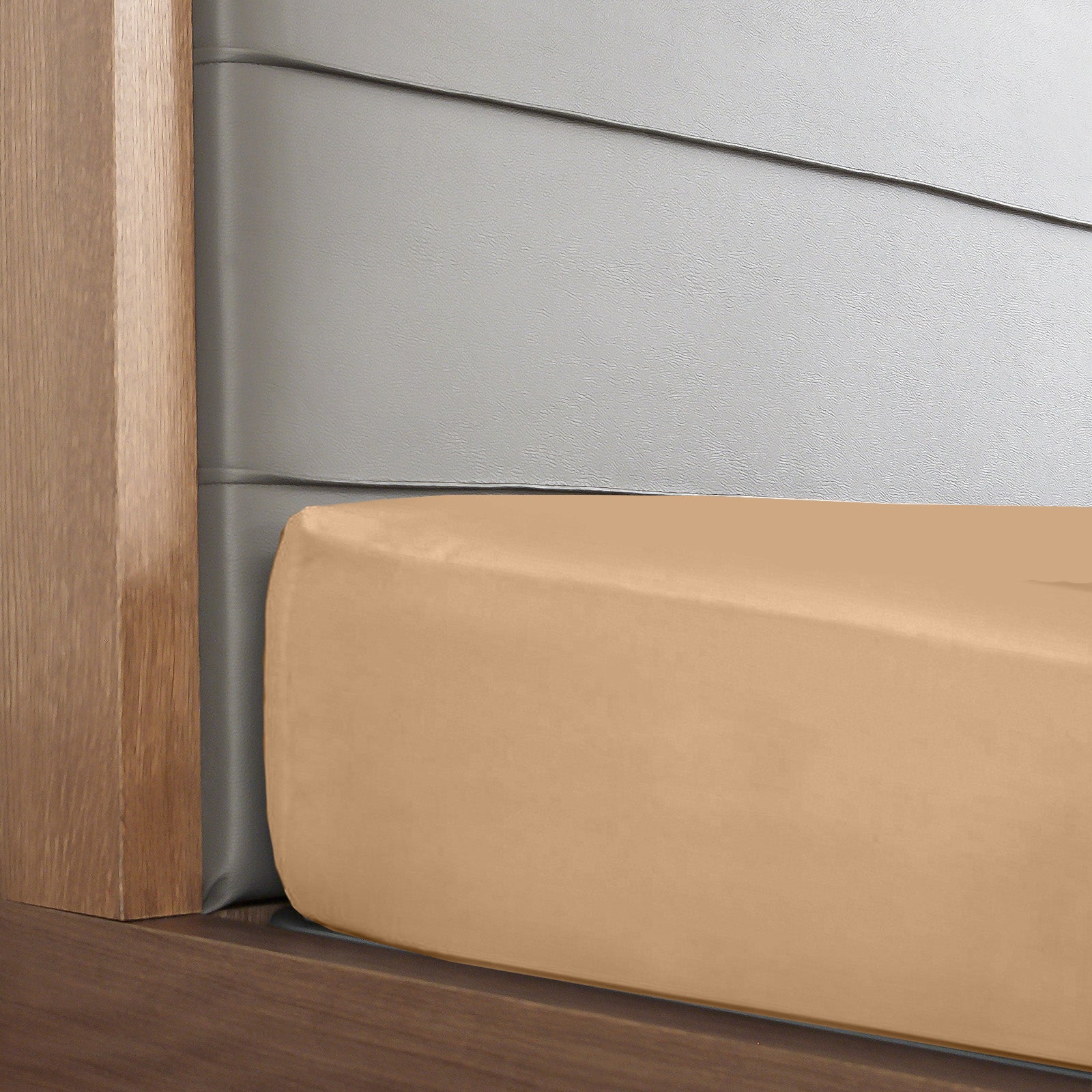 Royal Comfort 1200 Thread Count Fitted Sheet in various colors, showcasing its luxurious texture and quality fabric.